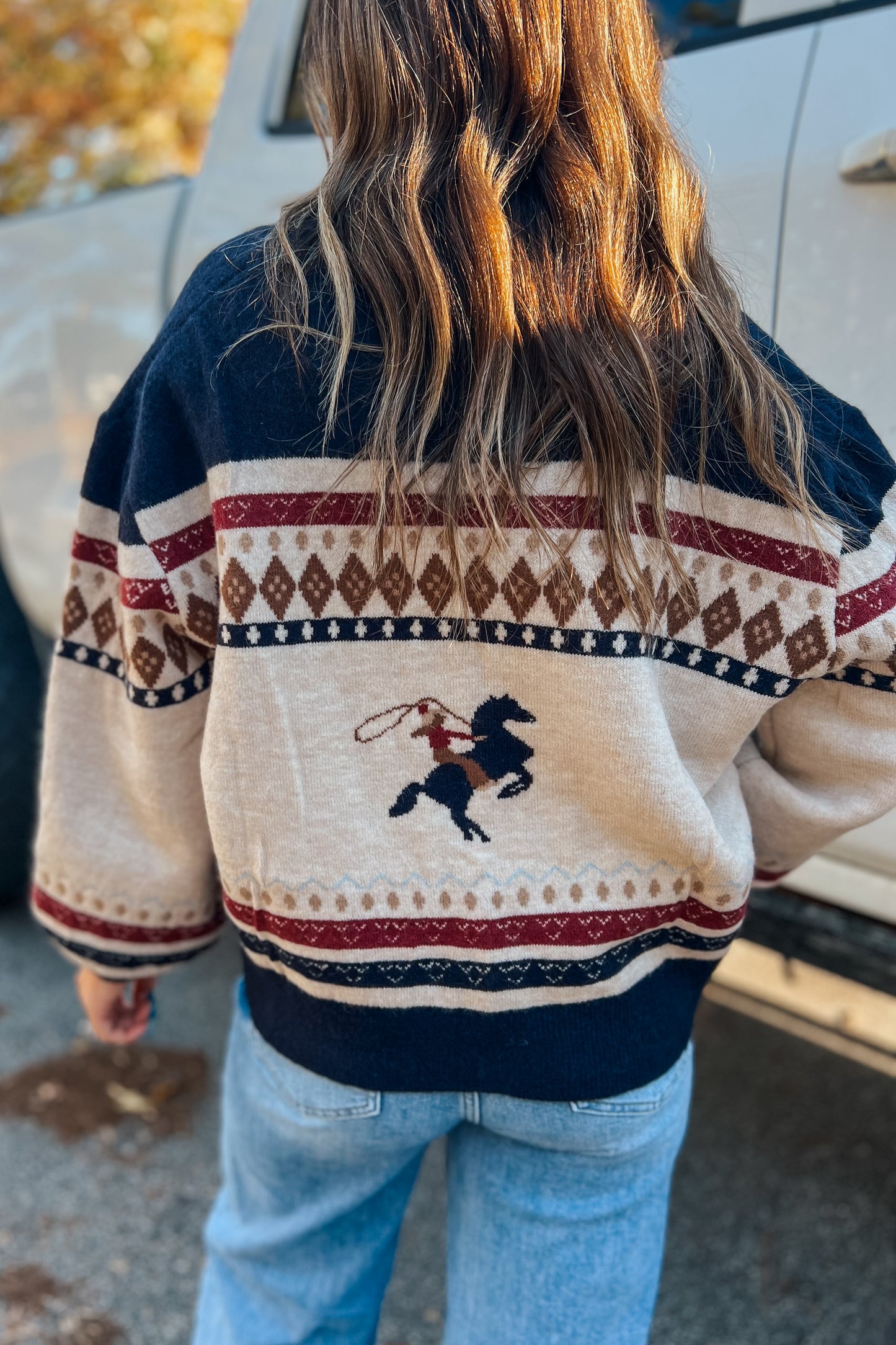 Wild Stallion Cream Cardigan