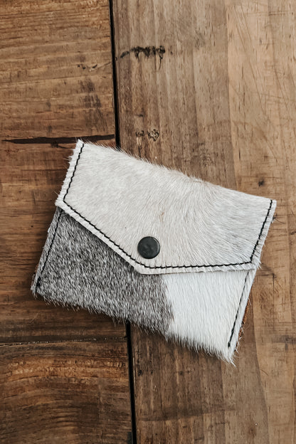 The Lacey Cowhide Coin Pouch