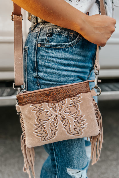 Desert Wing Crossbody Bag | Beige