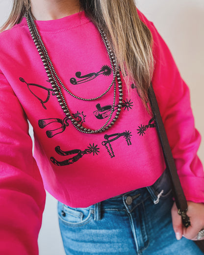 Spurs Crewneck | Pink