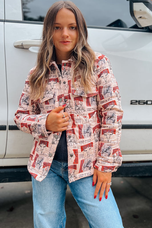 Punchy Collage Quilted Jacket