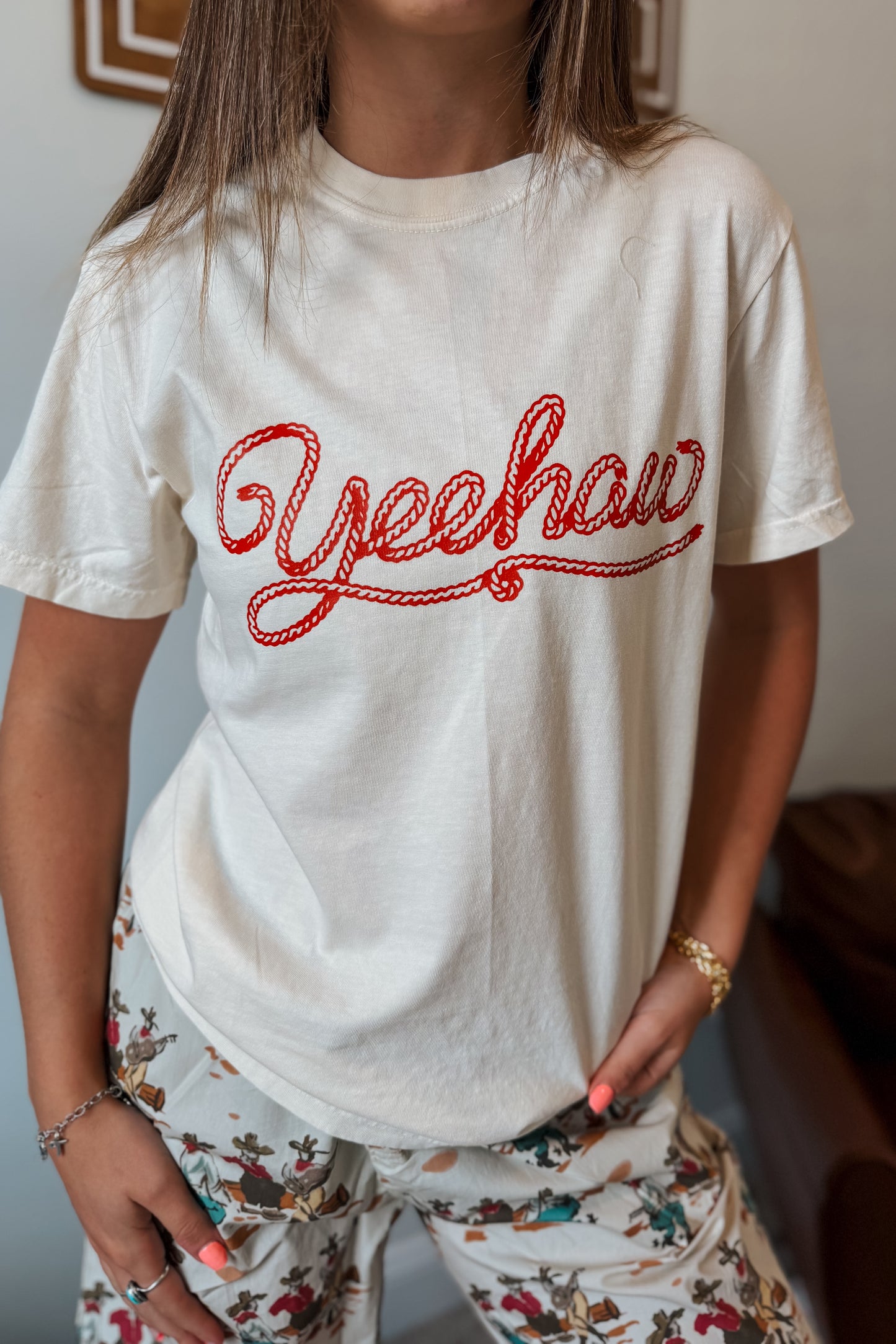 Red Rope Yeehaw Tee
