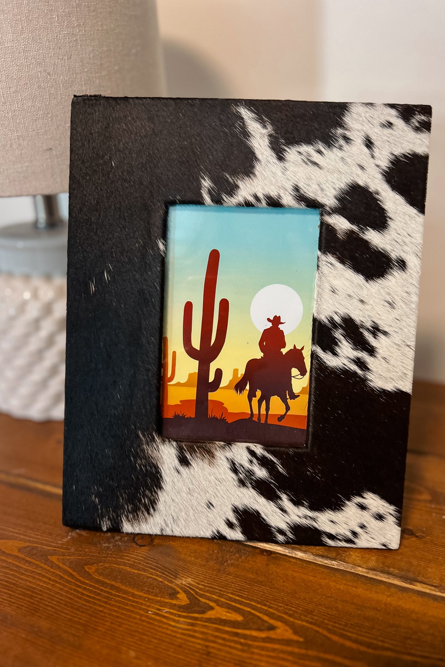 Black Cowhide Frame