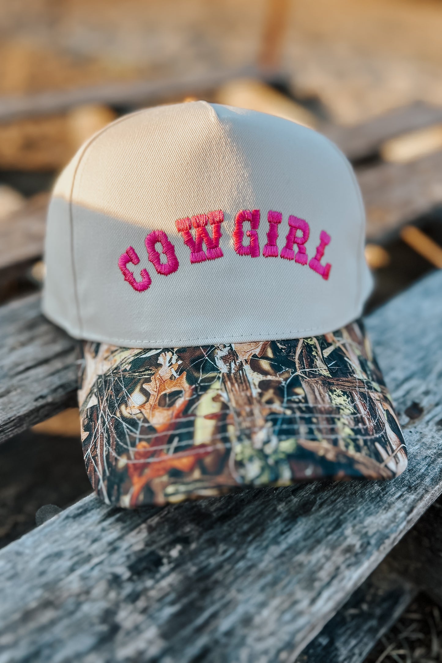 Cowgirl Camo Trucker Hat | Pink