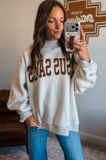 Jesus Saves Reversible Sweatshirt