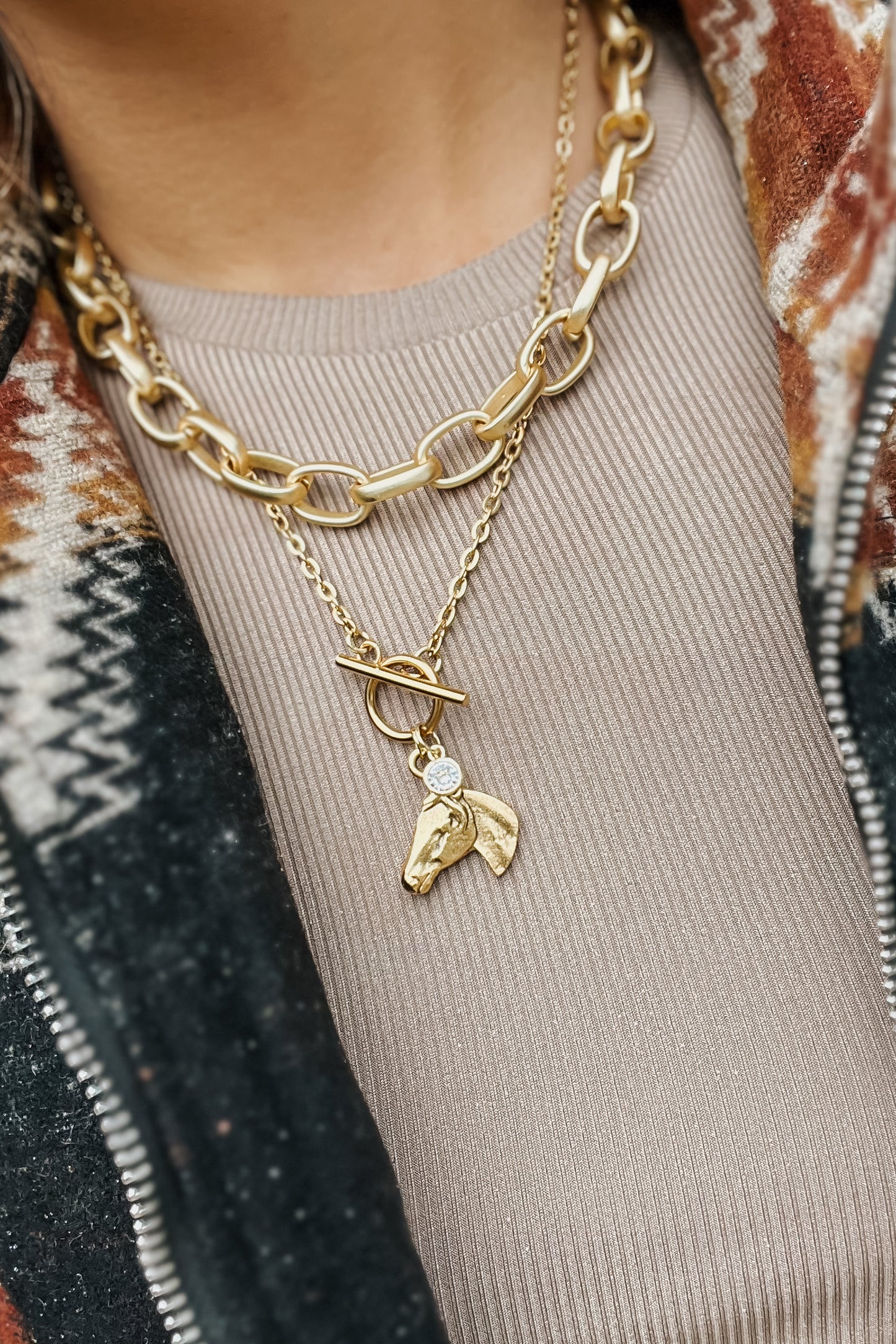 Horse Charm Necklace