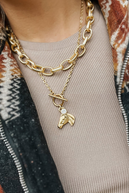 Horse Charm Necklace