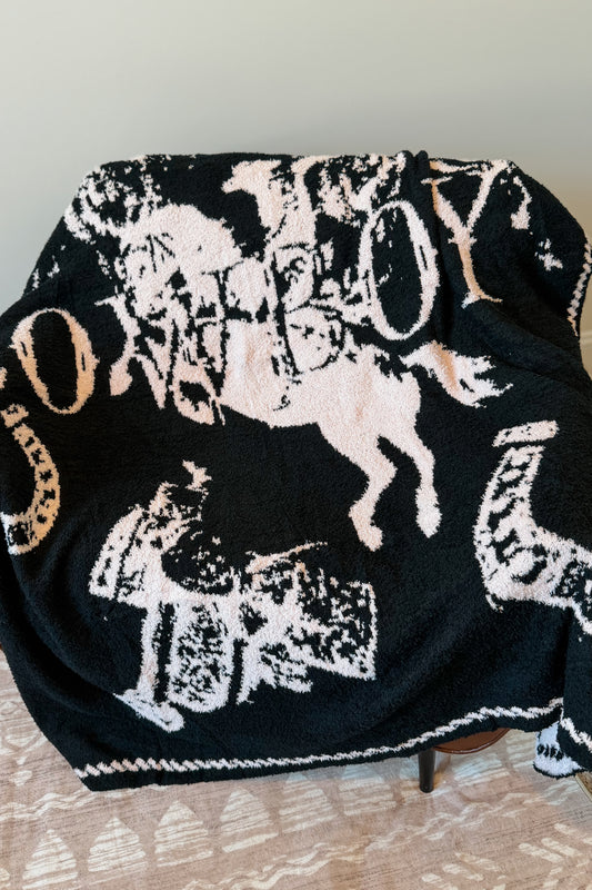 Cowboy Jacquard Blanket