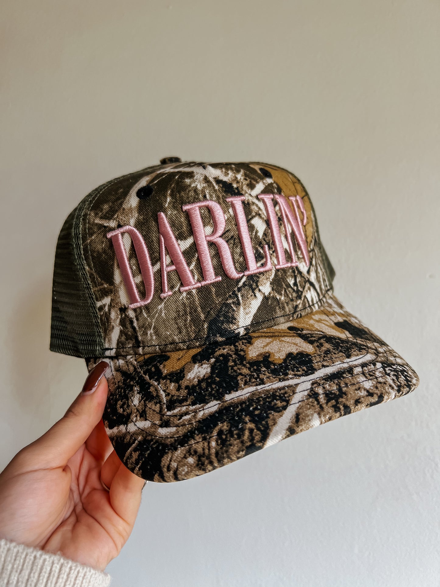 Pink Darlin Camo Hat