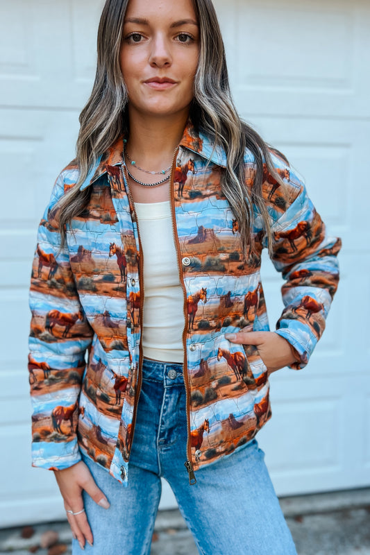 Cowgirl Canyon Quilted Jacket