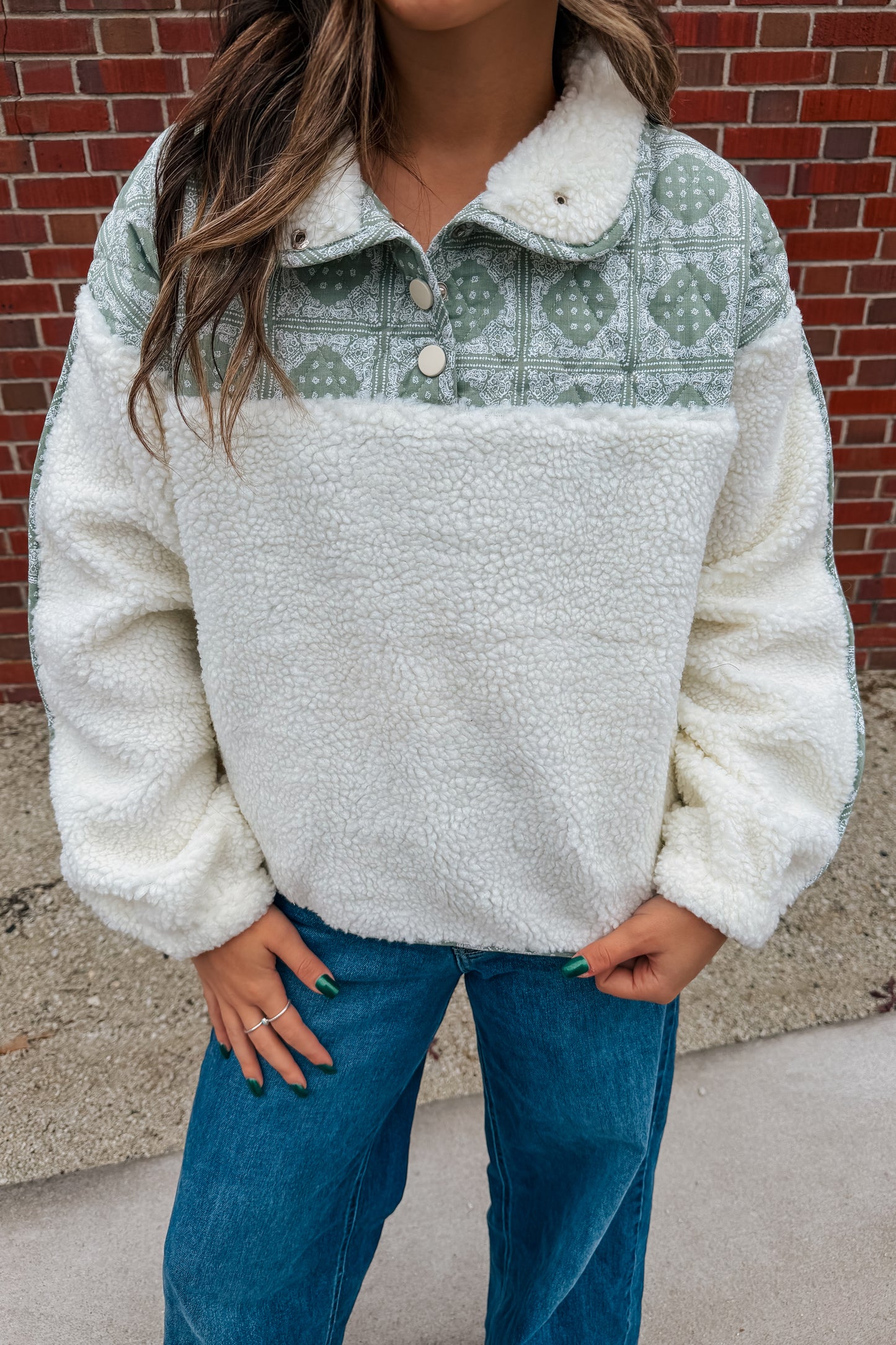 Cowgirl Campfire Sherpa