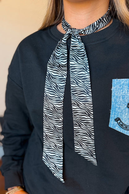 Zebra Silk Scarf