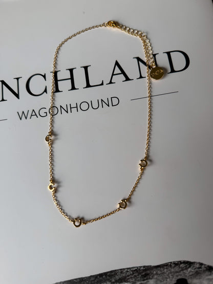 Dainty Horseshoe Necklace | Gold