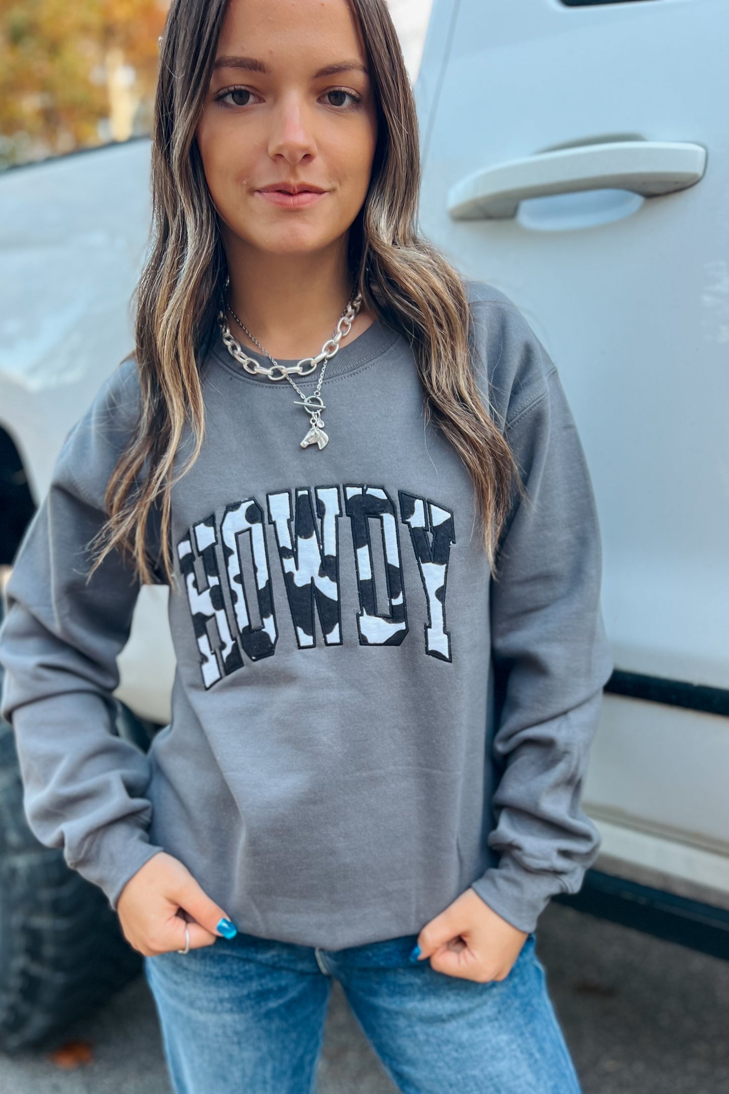 Howdy Cowprint Sweatshirt