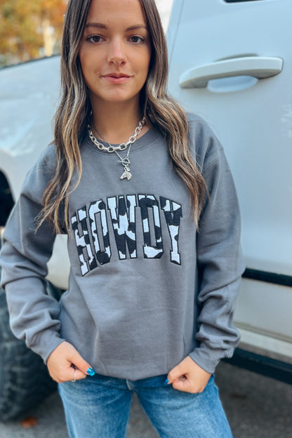 Howdy Cowprint Sweatshirt