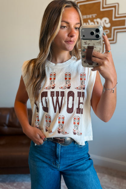 Howdy Boots Muscle Tank