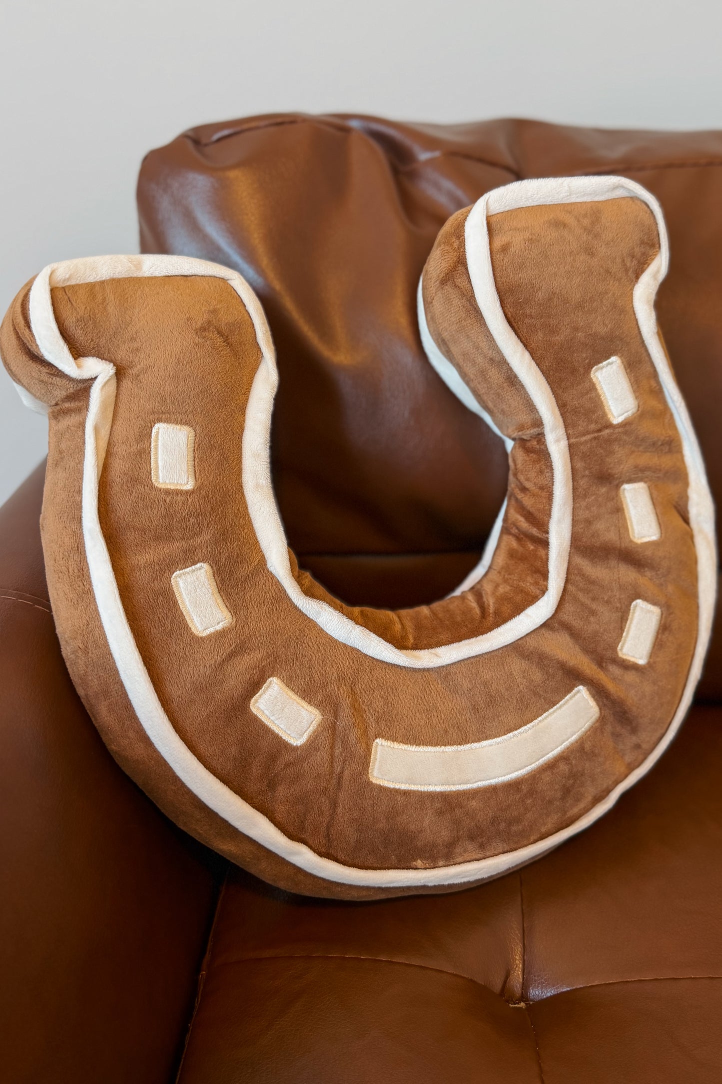 Lucky U Pillow | Saddle