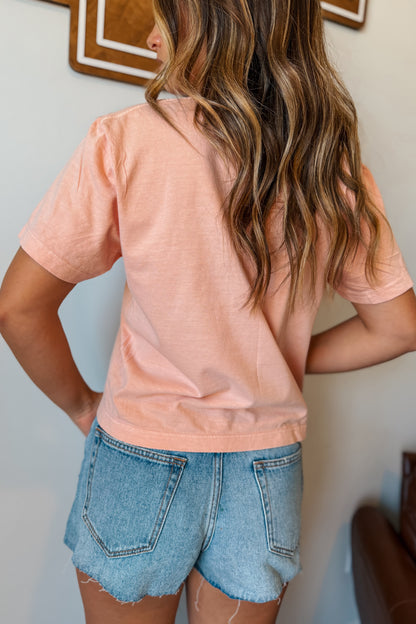 Howdy Boots Peach Tee