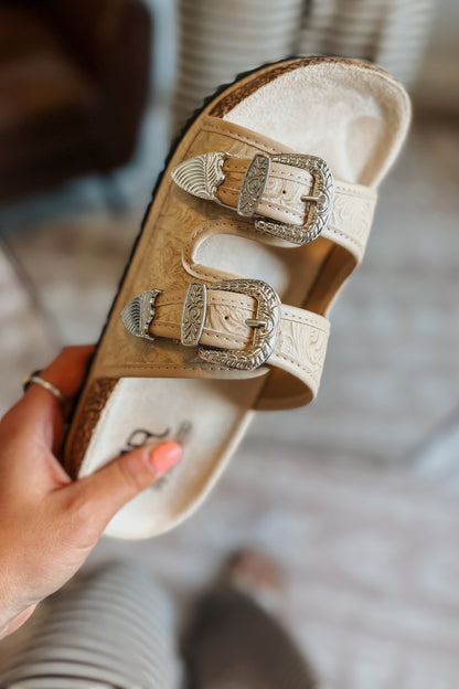 Western Morgan Sandal | Cream