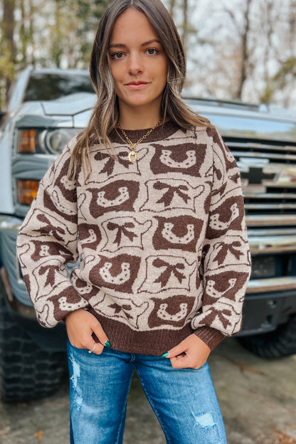 Mocha Cowgirl Sweater