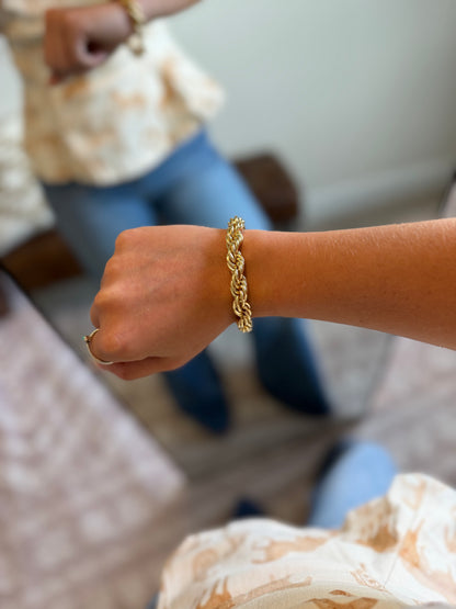 Burnished Rope Bracelet