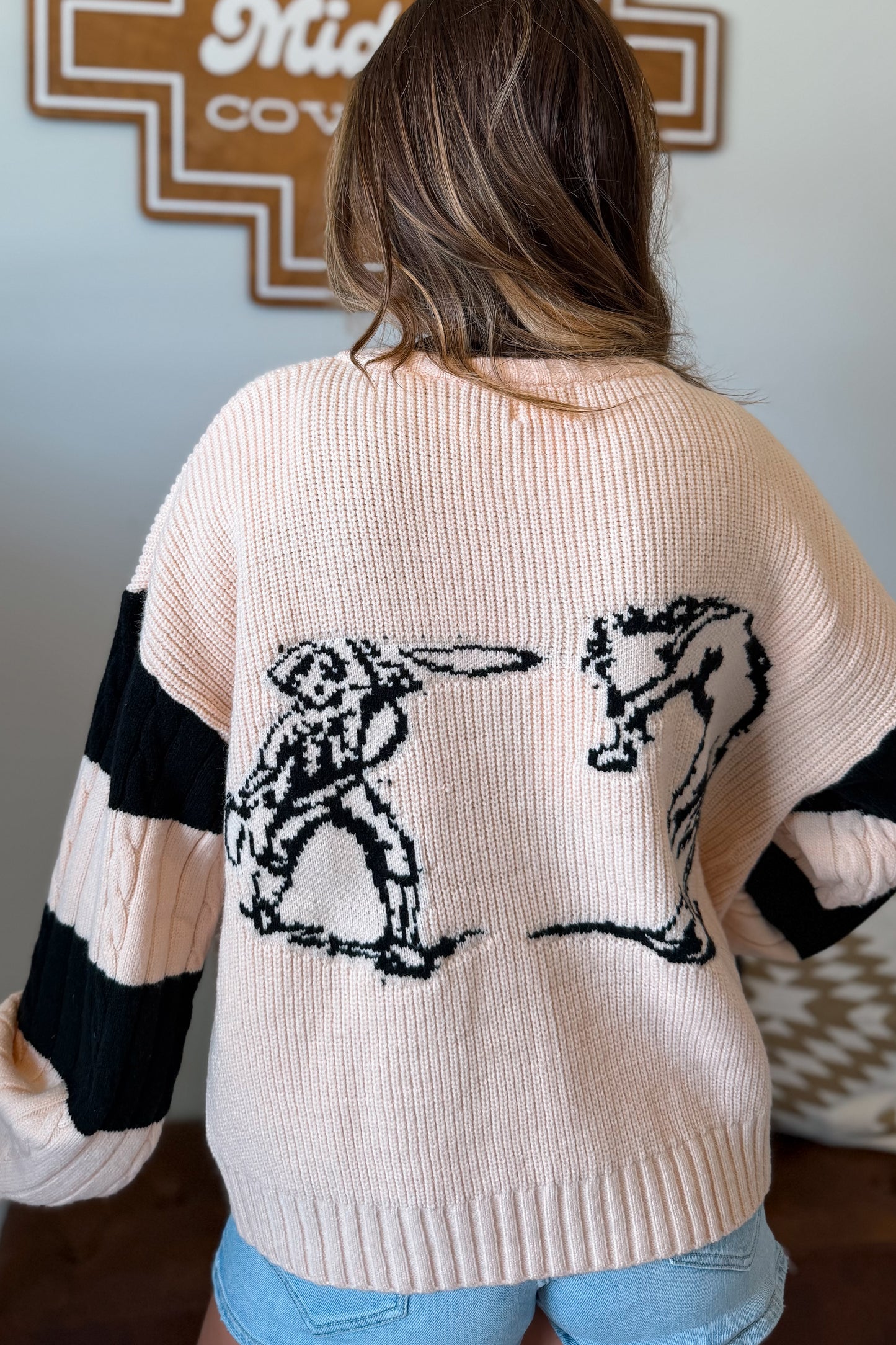 Cowboy Up Zip Up Sweater