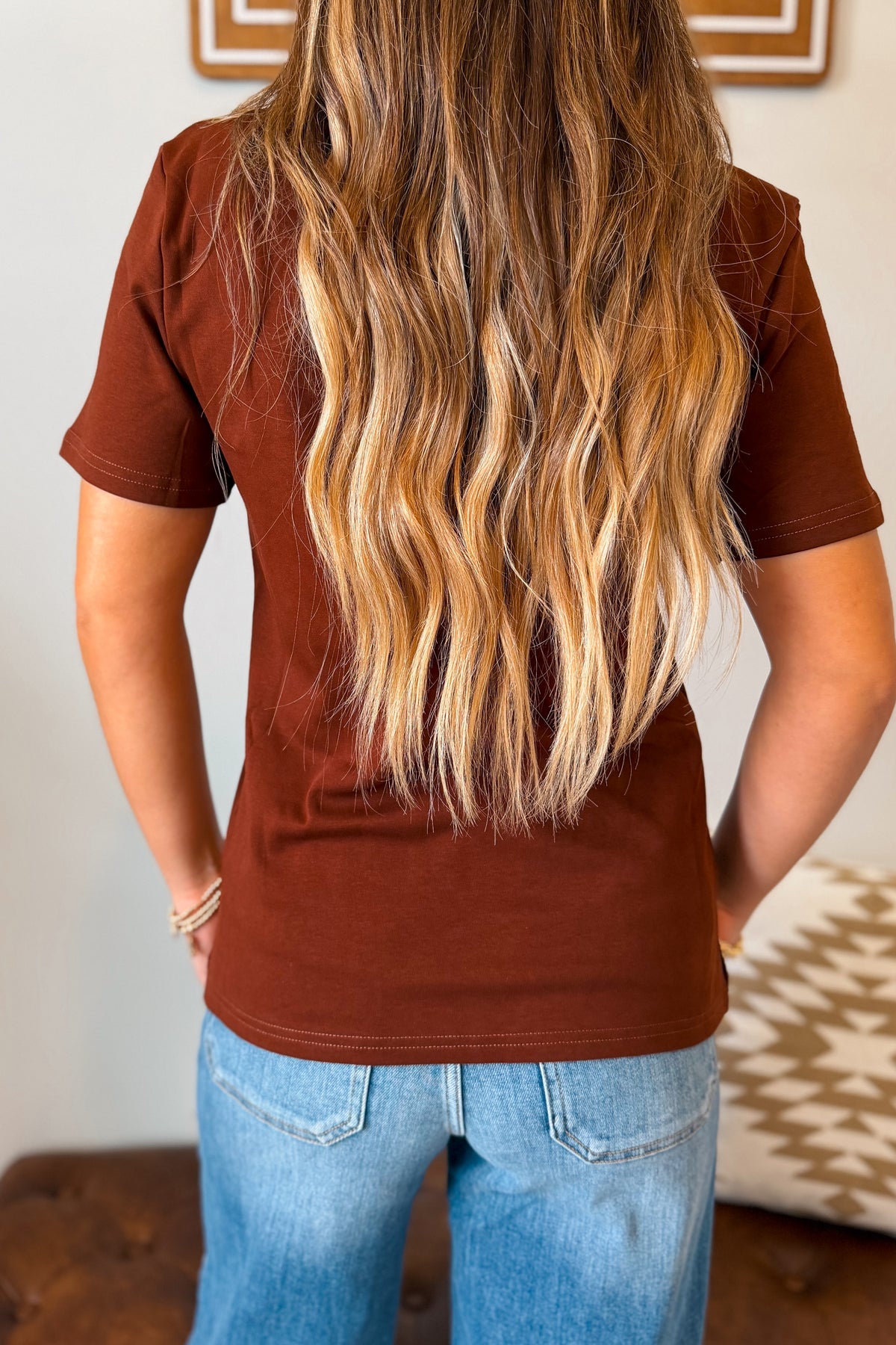 Arrow Pocket Tee | Brown