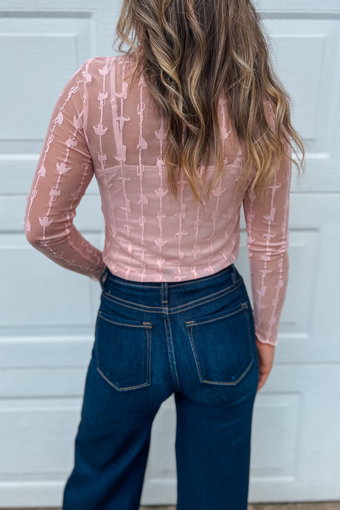 Lariat Lace Top | Dusty Rose