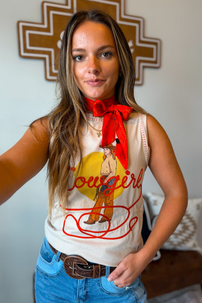 Sandstone Cowgirl Tank Top