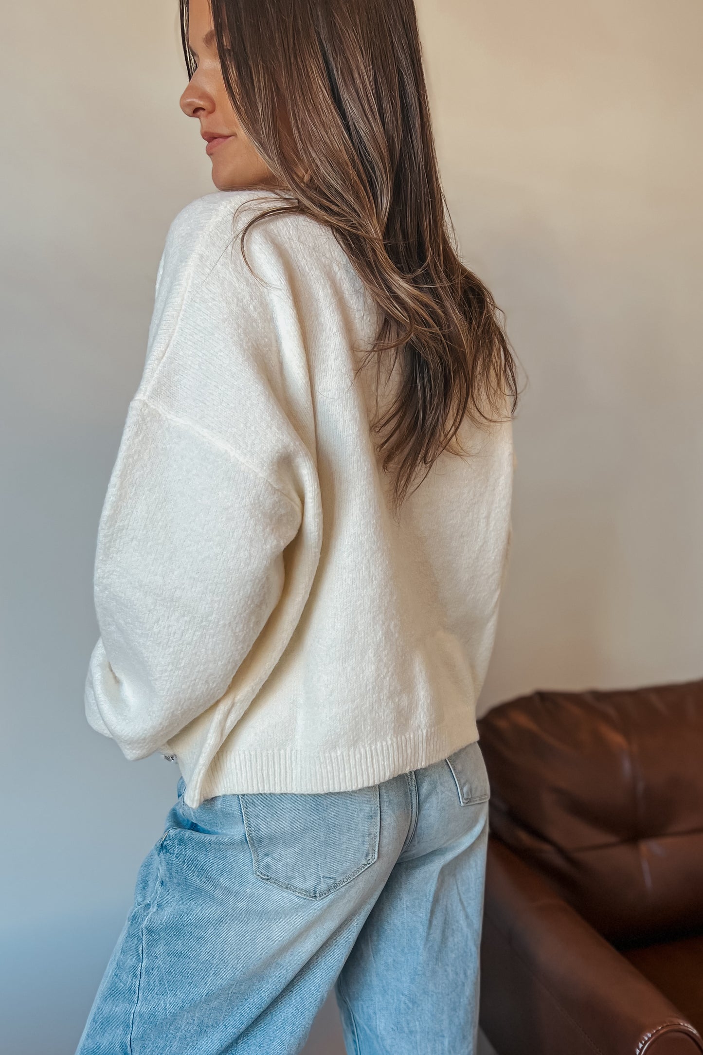 Pony Party Cardigan | Cream