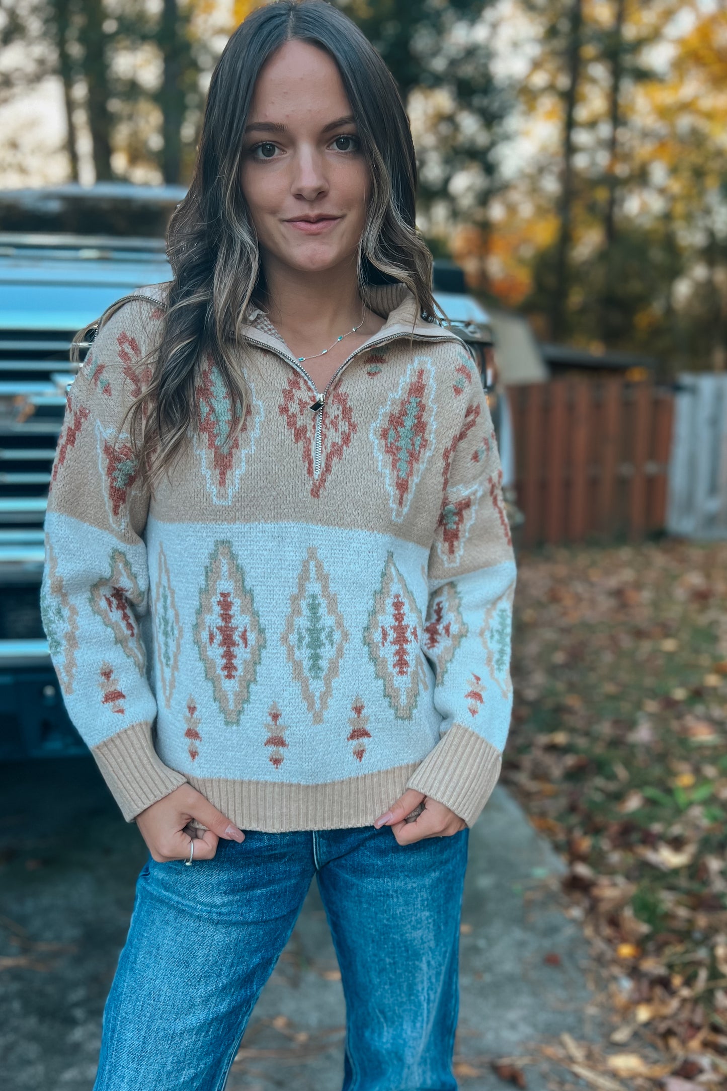 Cattle Drive Aztec Sweater