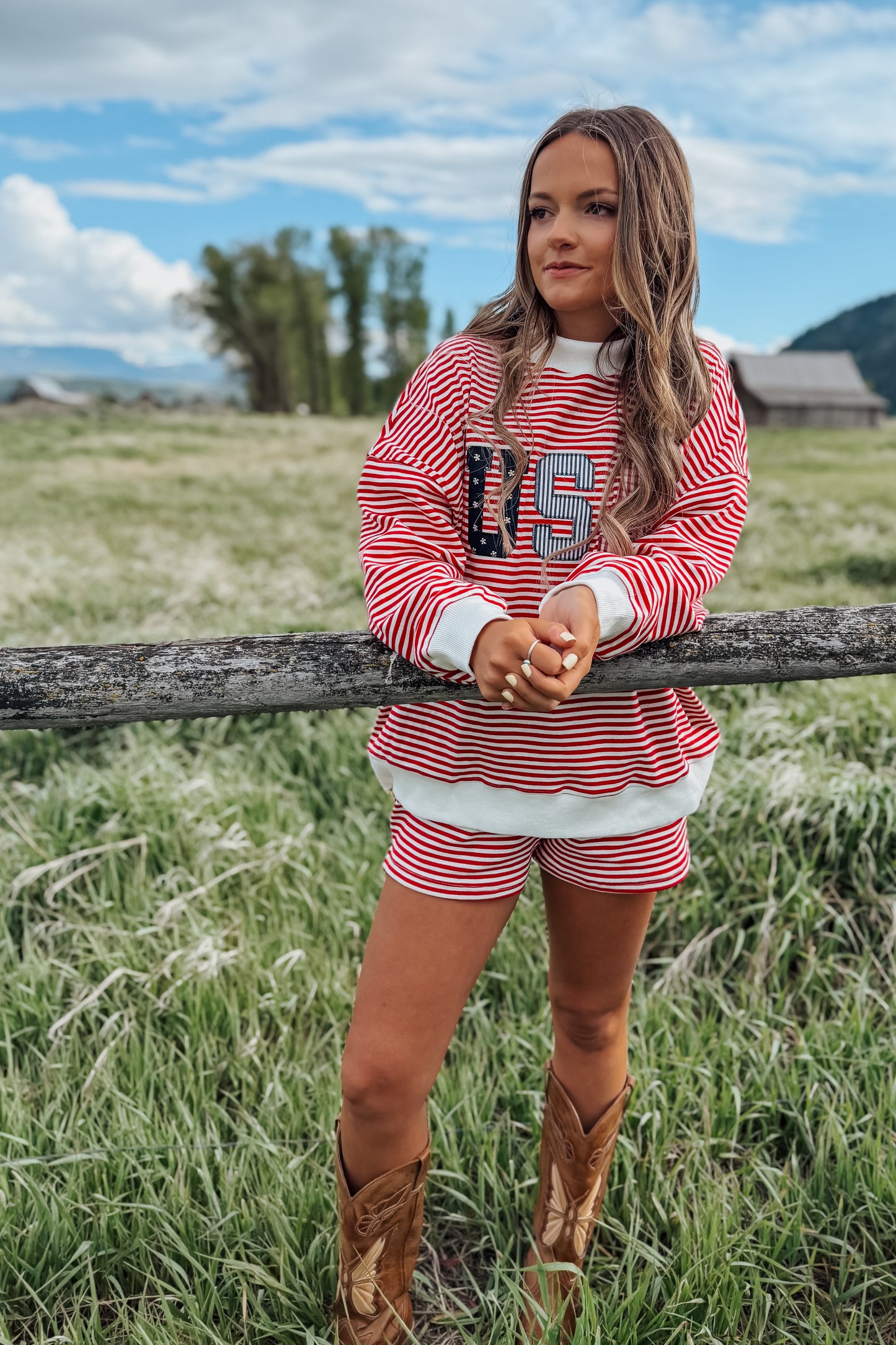 USA Red Stripes Set