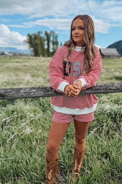 USA Red Stripes Set