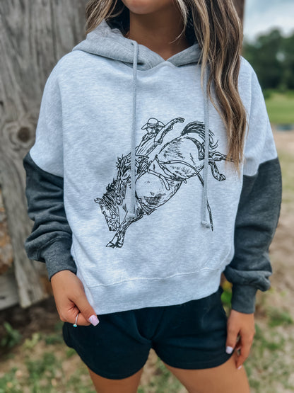 Tricolor Bucking Hoodie