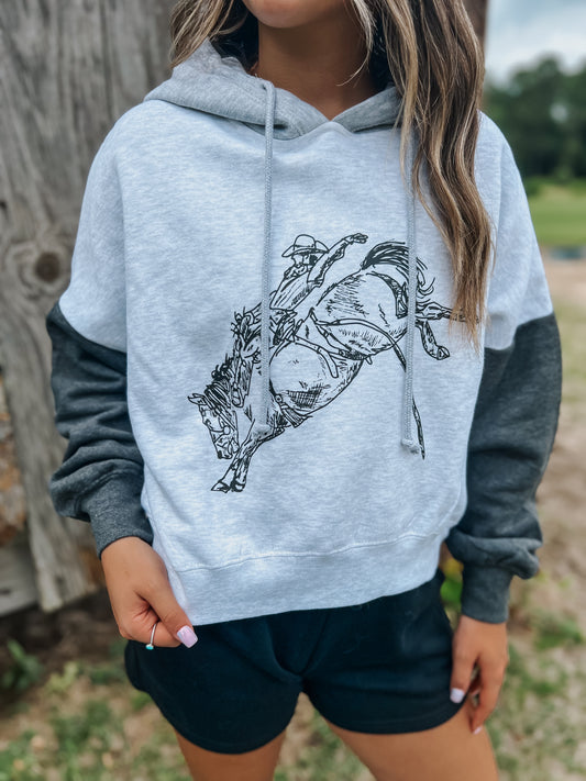 Tricolor Bucking Hoodie