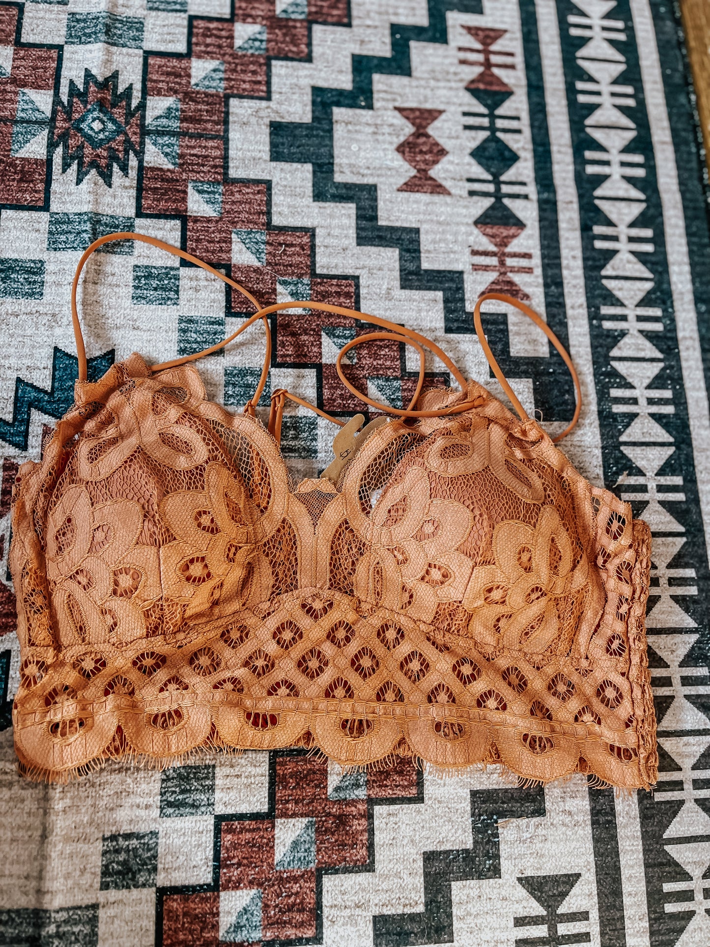 Rust Lace Bralette