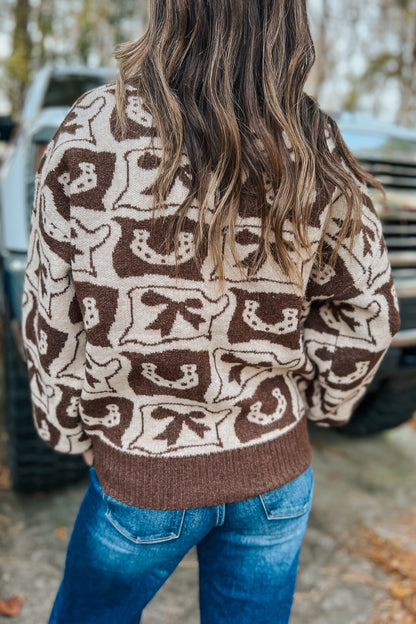 Mocha Cowgirl Sweater