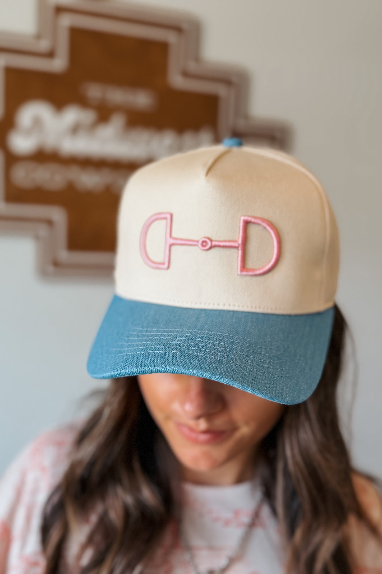 Snaffle Bit Denim Hat