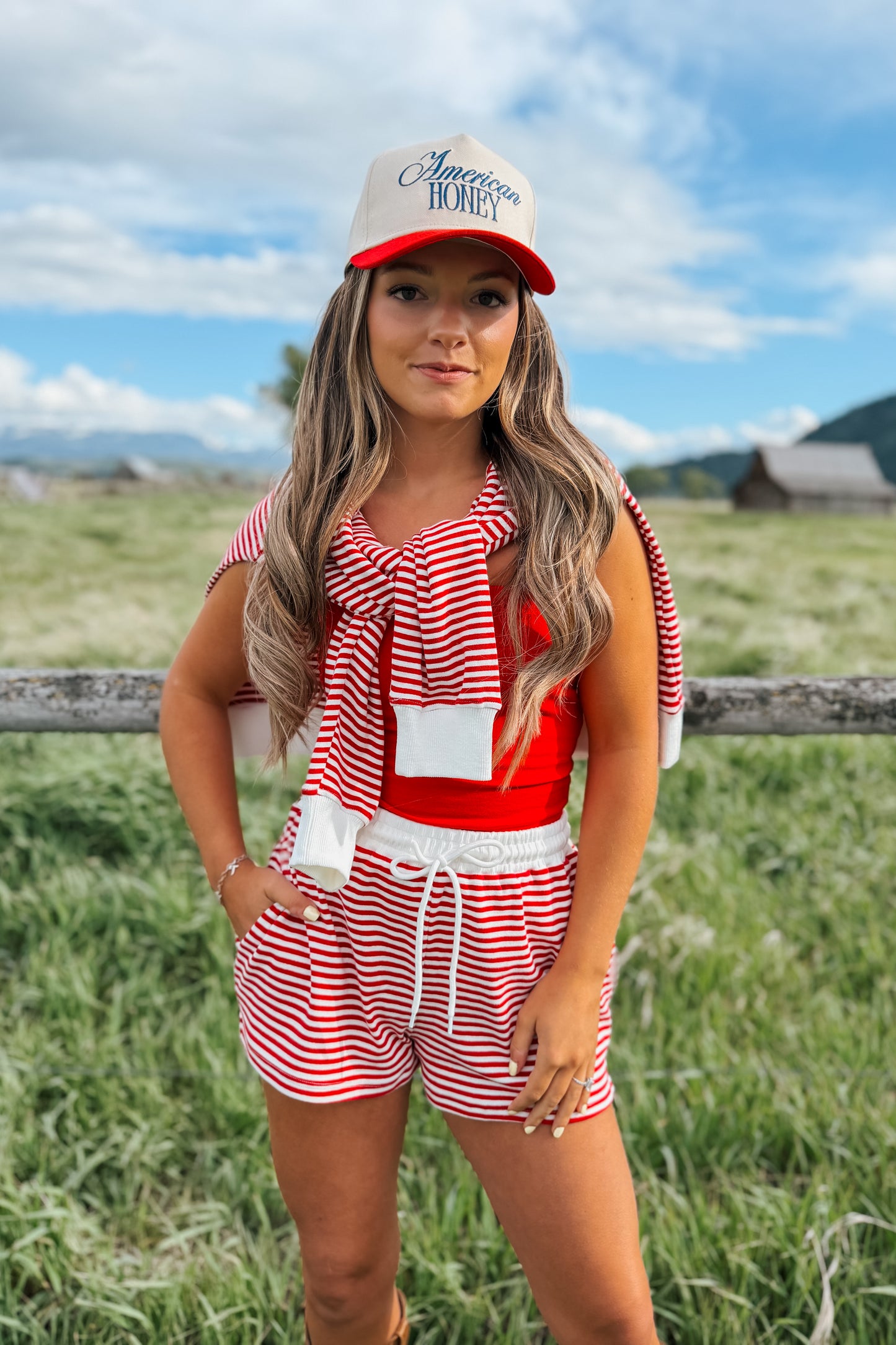 USA Red Stripes Set