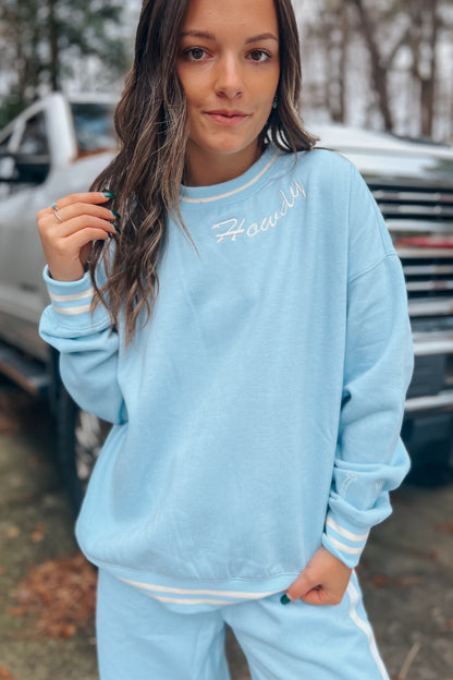 Howdy Blue Sweatshirt