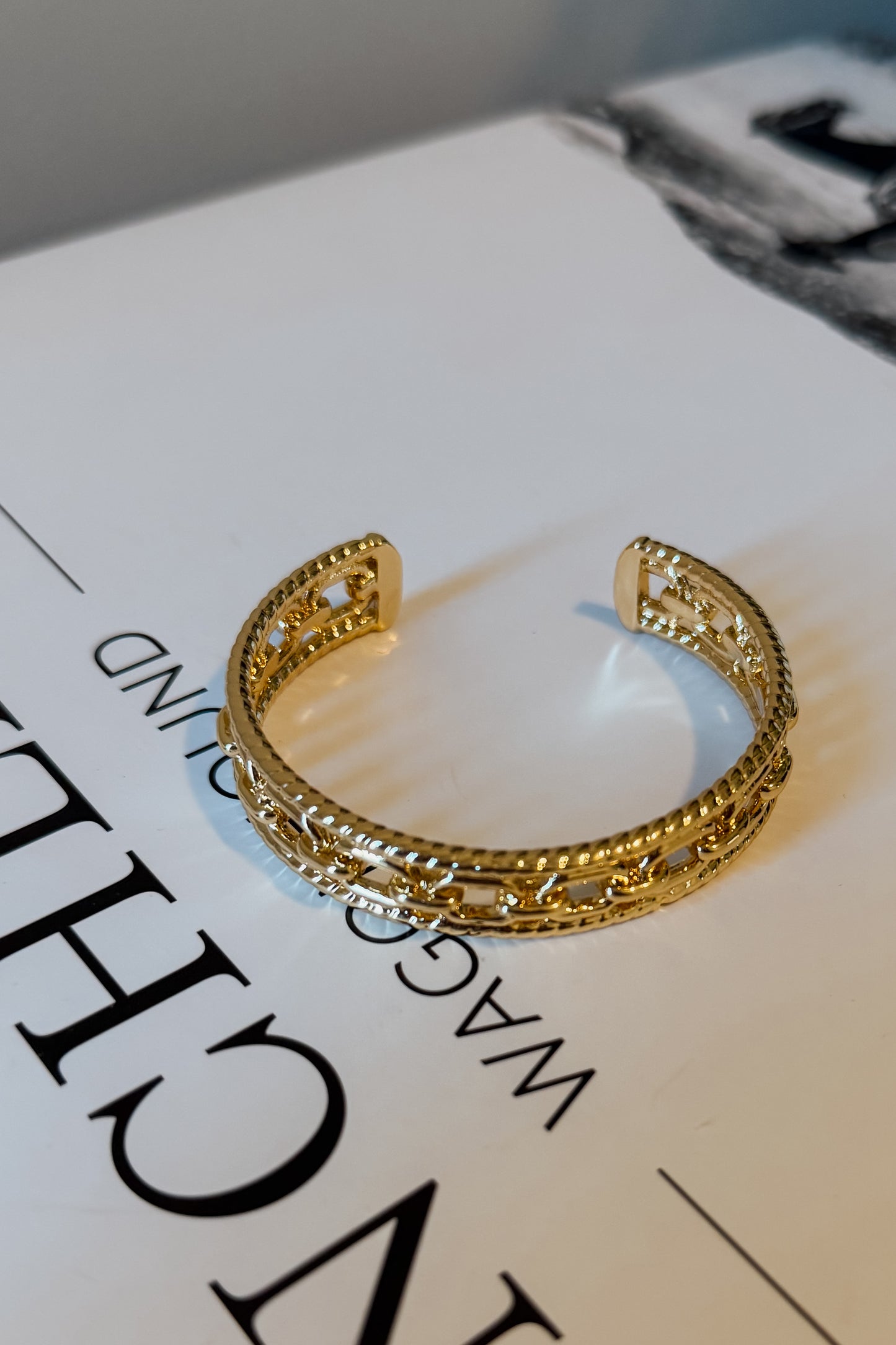 The Harper Cuff Bracelet | Gold