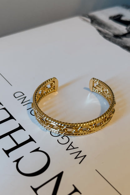 The Harper Cuff Bracelet | Gold