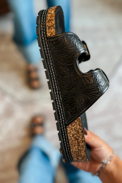 Western Morgan Sandal | Black