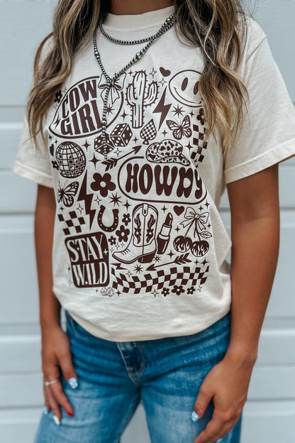 Cowgirl Collage Tee