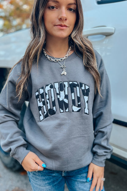 Howdy Cowprint Sweatshirt