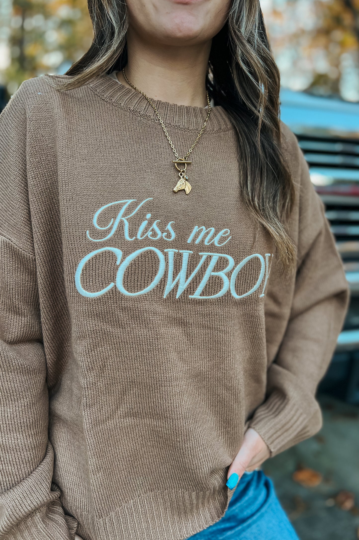 Kiss Me Cowboy Sweater