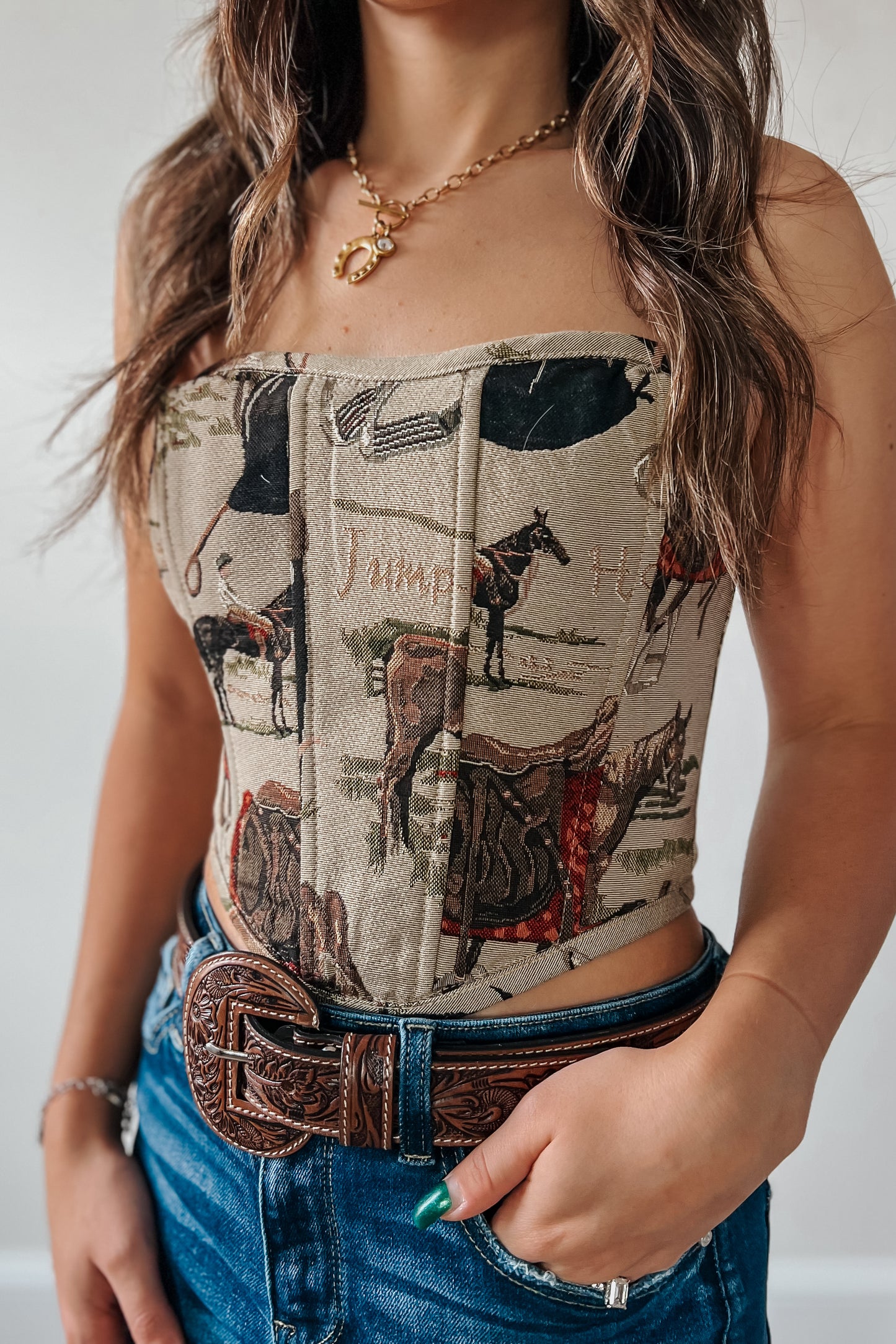 Wild Ride Tapestry Corset