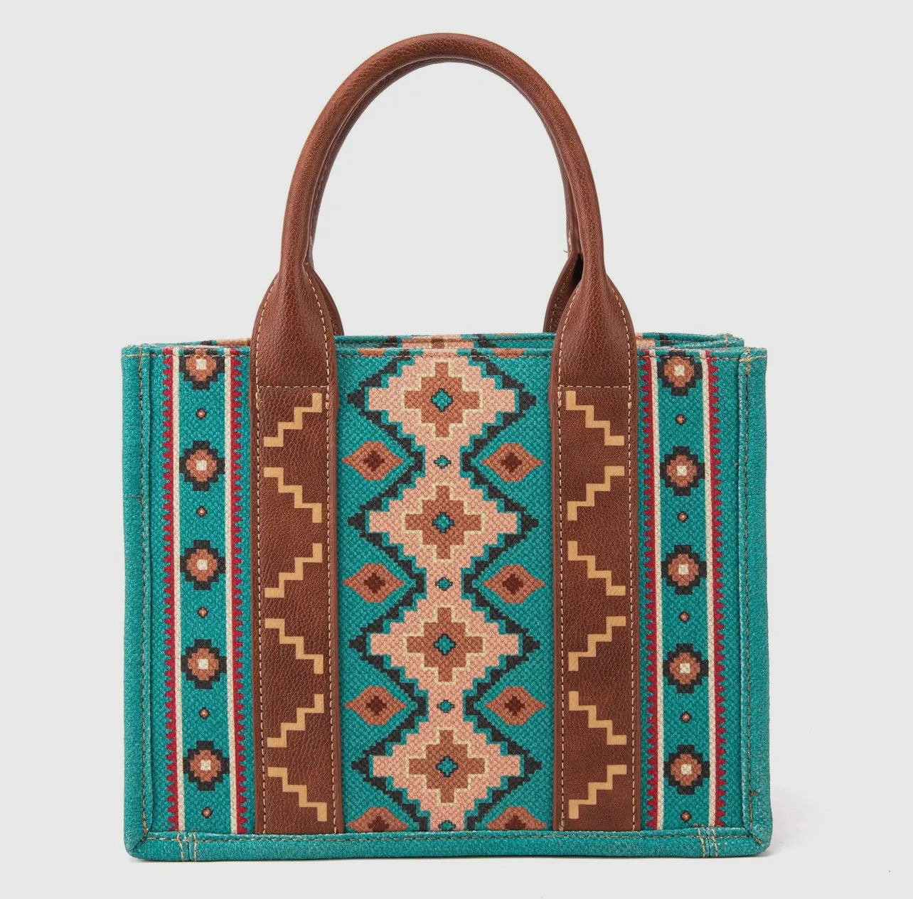 WRANGLER Southwestern Crossbody Tote Bag | Turquoise