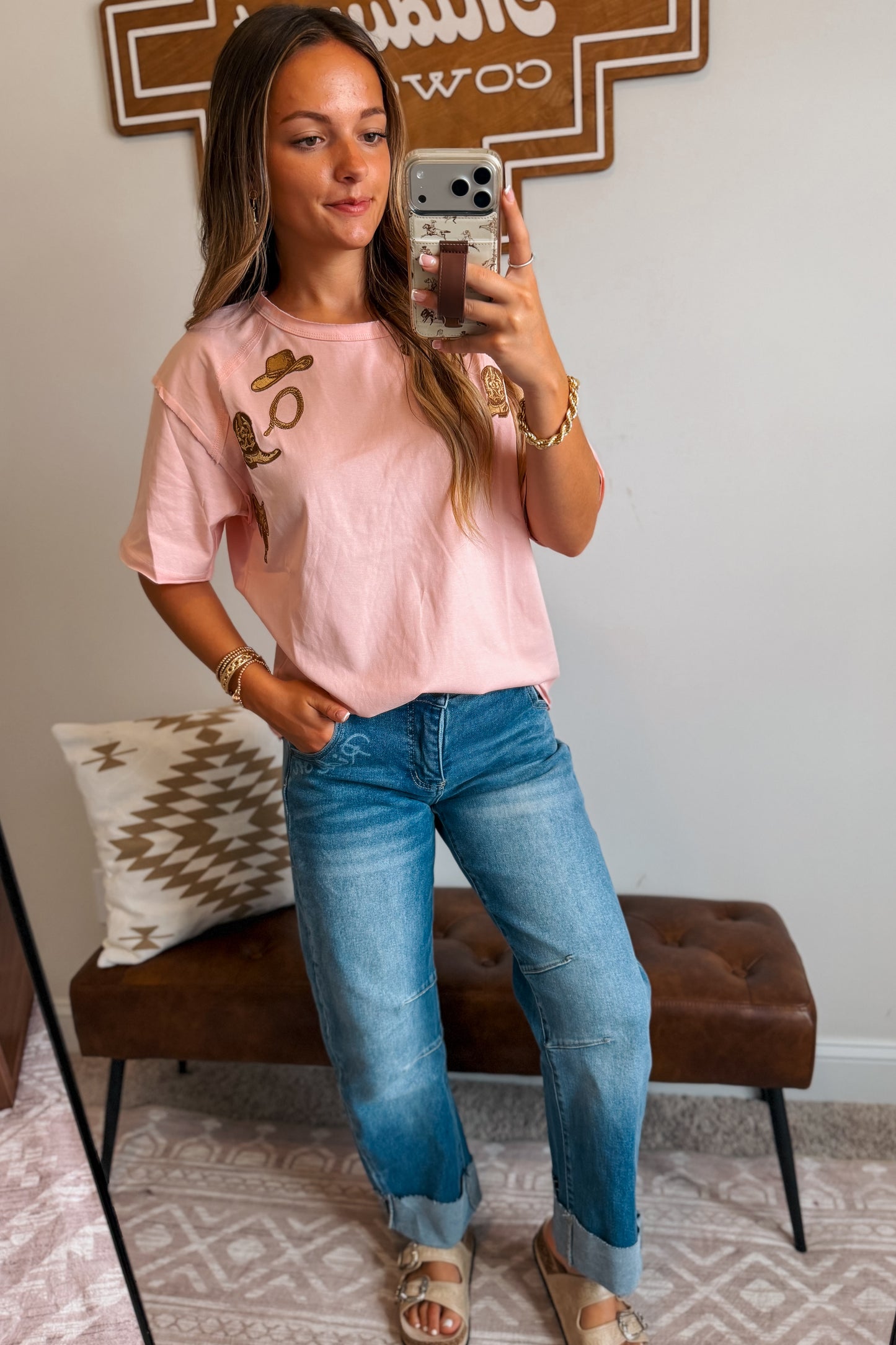 Rosy Ranch Top