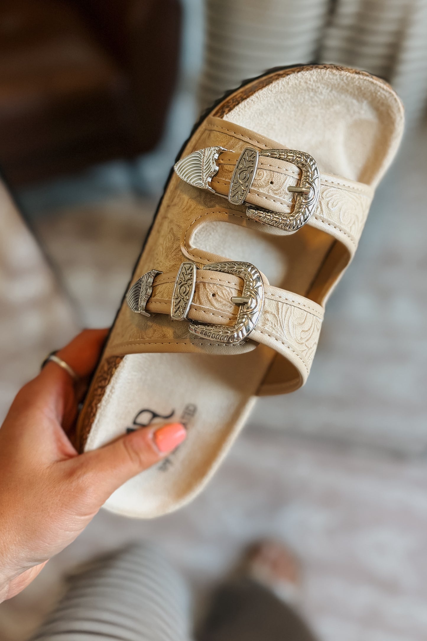 Western Morgan Sandal | Cream